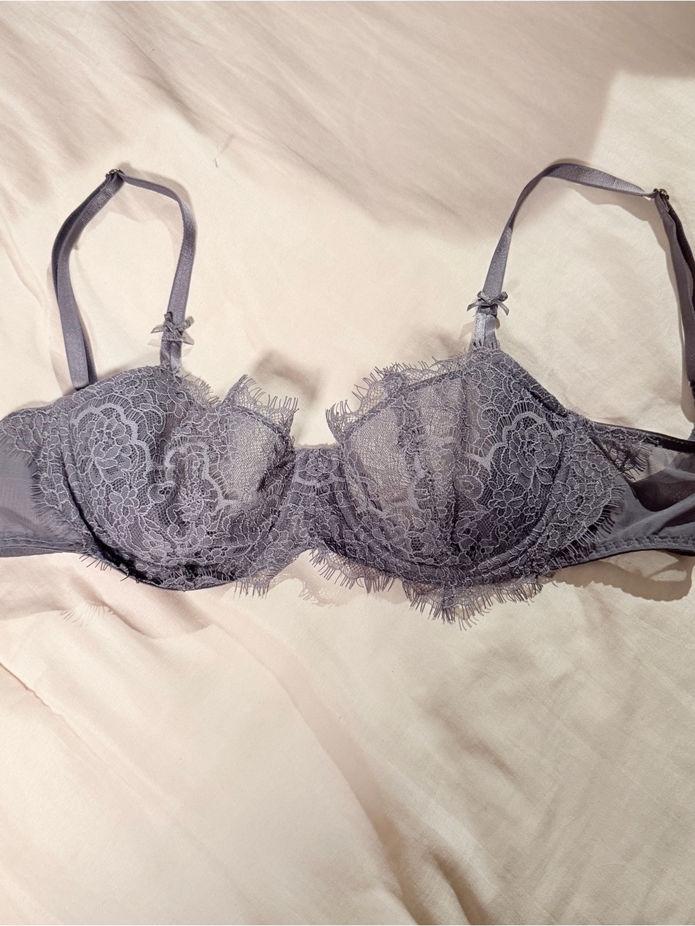 Lavender Purple Lace Underwire Bra